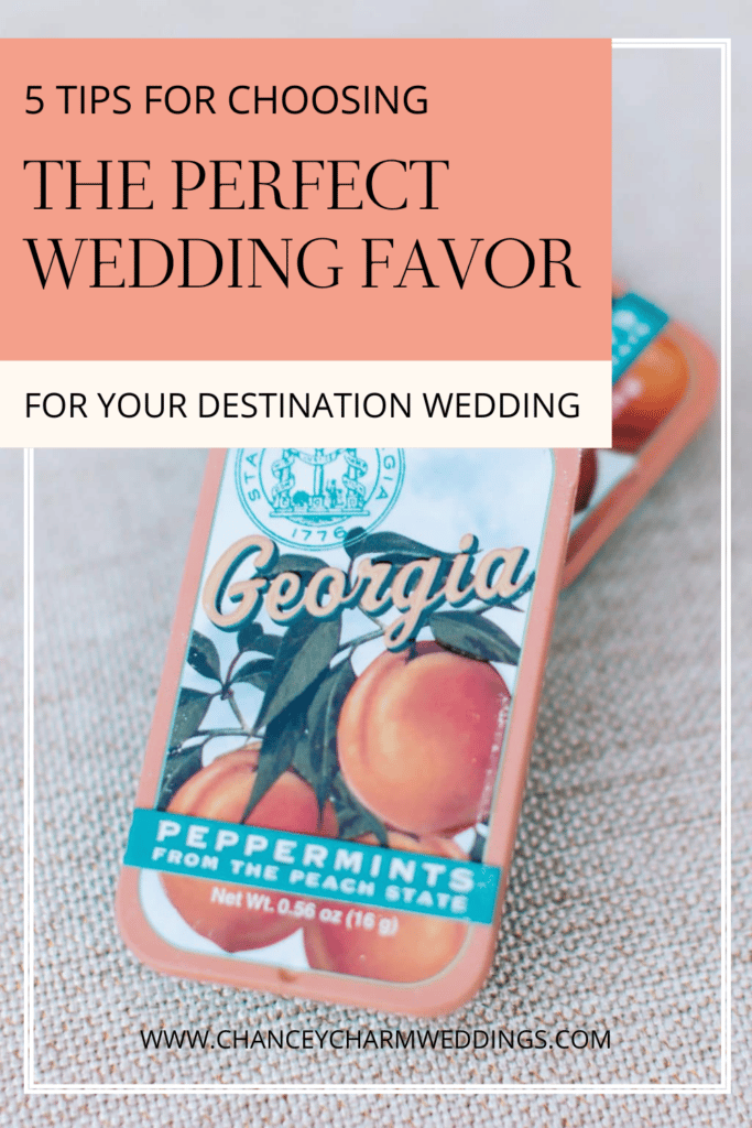 Wedding Favor ideas for your destination wedding