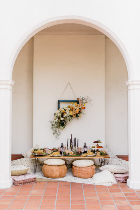 Boho Sunset Shower Soiree, The Darlington House, Featured on Green Wedding Shoes, San Diego Wedding Planner, Chancey Charm San Diego, San Diego Weddings, Boho Wedding Inspiration, Wedding Shower Inspiration 