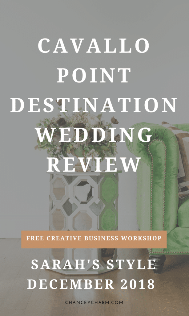 Sarah's Style | Cavallo Point Destination Wedding Review