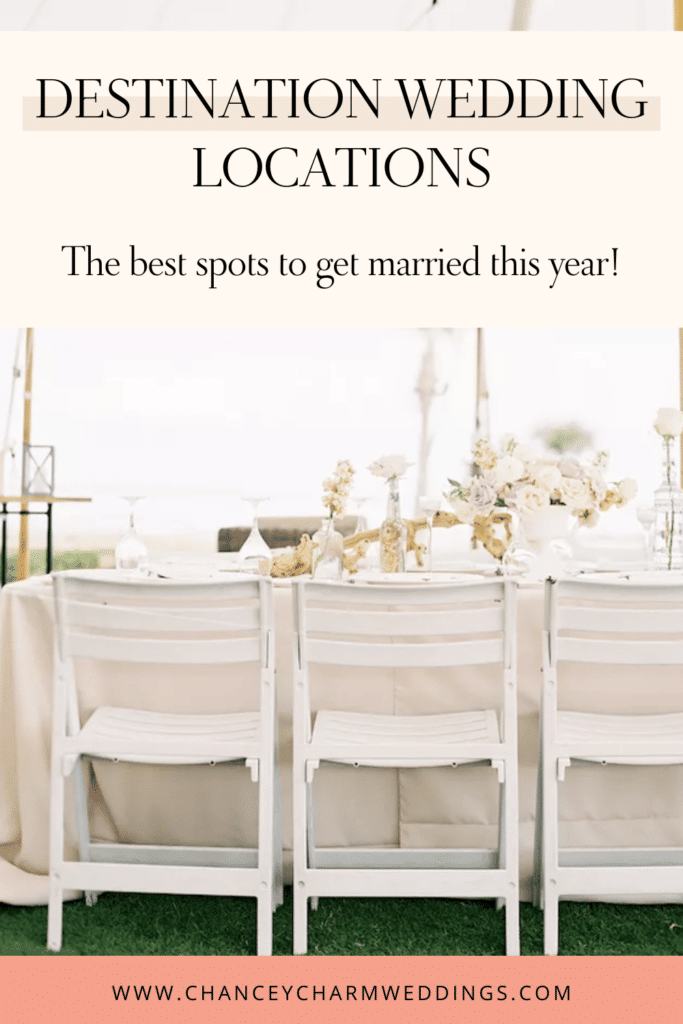 Destination wedding locations in the uS