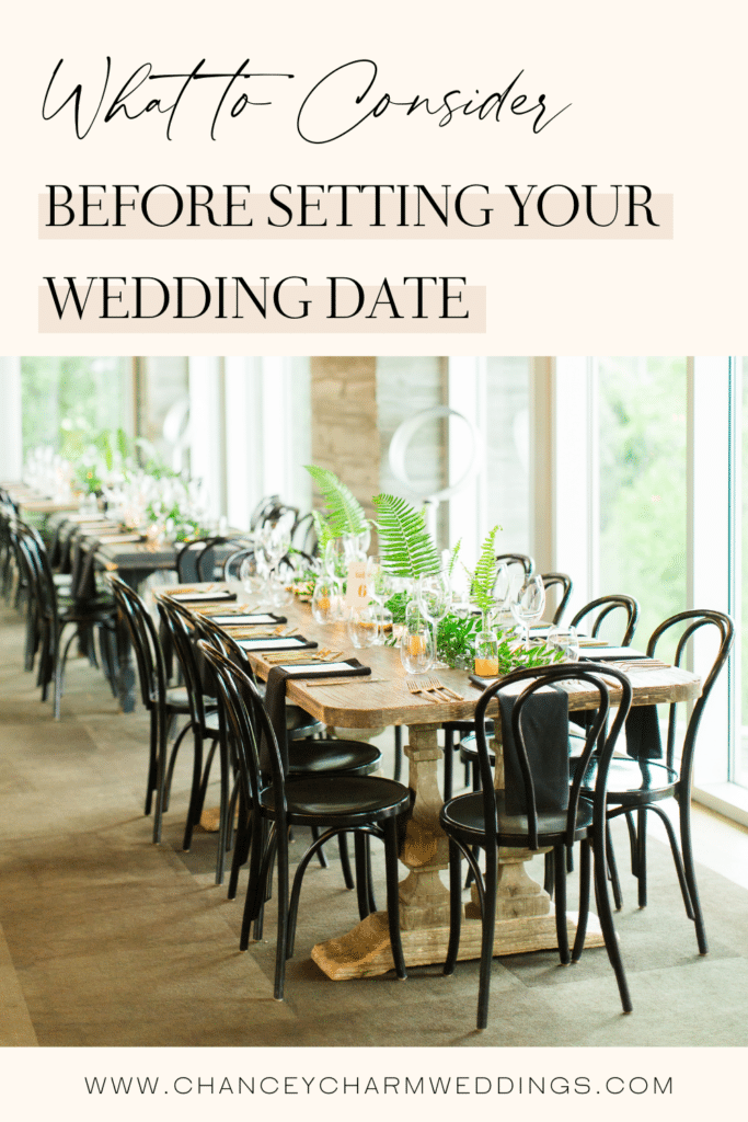 Our destination wedding expert, Liz Ise, leads a conversation with the team about the 4 key components you need to consider before setting your wedding date.