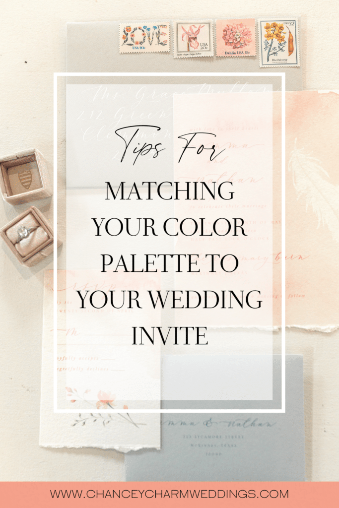 We are sharing our top tips for matching your color palette to your wedding invite, plus tips for working with a calligrapher.