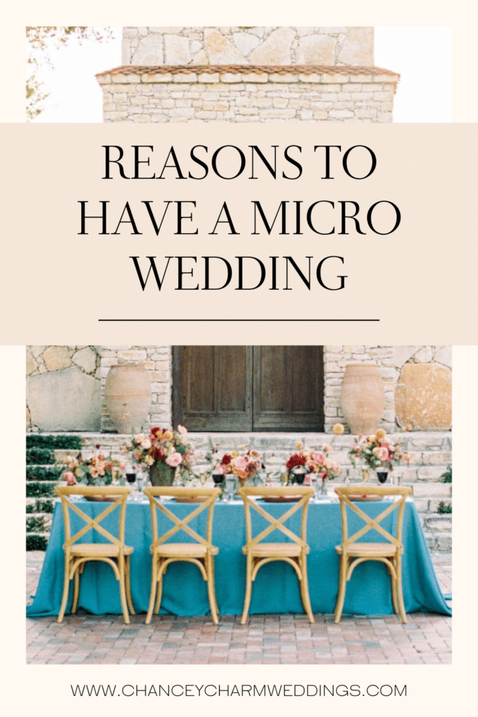 Chancey Charm Houston Wedding Planner is discussing the reasons why we are loving micro and intimate weddings and how this can be a positive for our couples