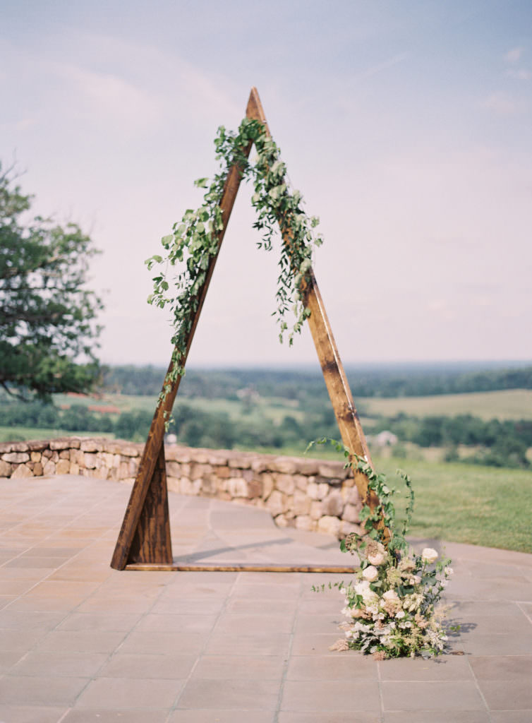 Triangular Arch with florals