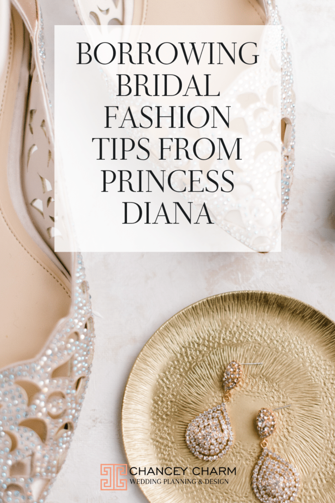 Over thirty-five years after her iconic wedding, Princess Diana's bridal fashion style is still inspiring today's brides. We sharing a roundup of our bridal fashion tips inspired by Princess Diana. #bridalfashion