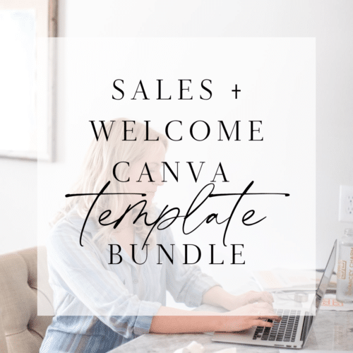 Sales + Welcome Canva Template Bundle