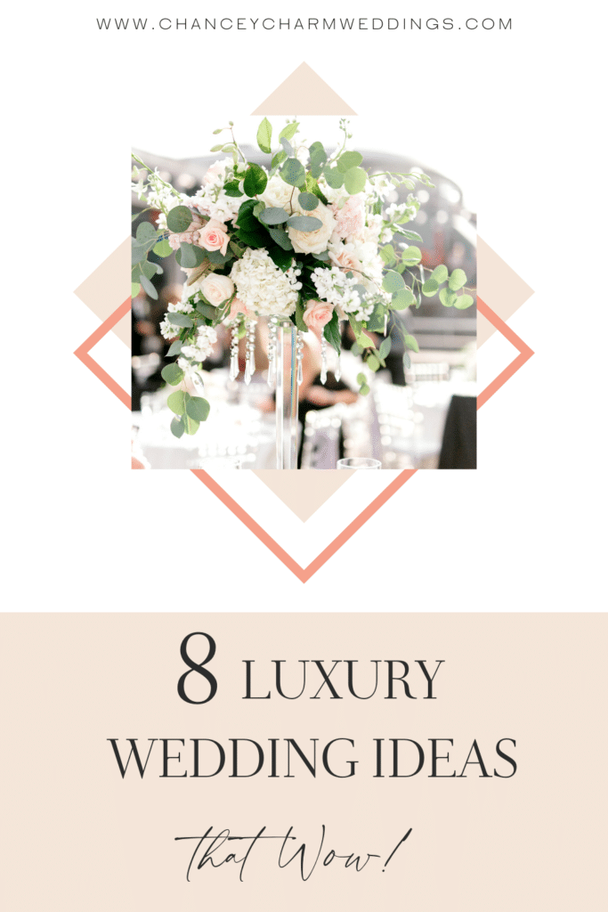 From a dramatic wedding entrance (or send off) to creating an unforgettable guest experience with a ladies lounge, the Chancey Charm team is sharing a roundup of 8 luxury wedding ideas that wow.