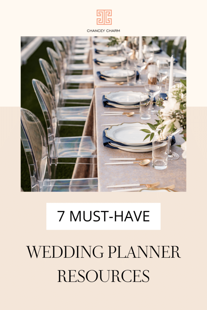 We are sharing the 7 must-have wedding planner business resources that Chancey Charm has used to grow into a hugely successful wedding planning company and expand to to 13 locations.