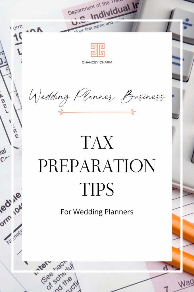 Tax preparation tips for wedding planners
