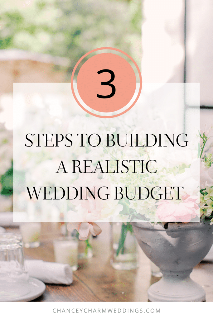 3 steps to building a realistic wedding budget