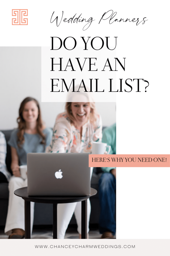 We're discussing email marketing and the importance of an email list in your wedding planner business. Plus get access to Sarah's "little black book" of business resources to help you grow your business.