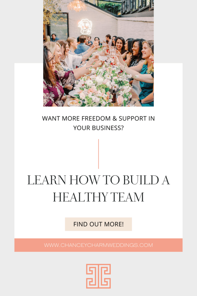 Want more freedom and support in your wedding business? Learn more about the team growth course.
