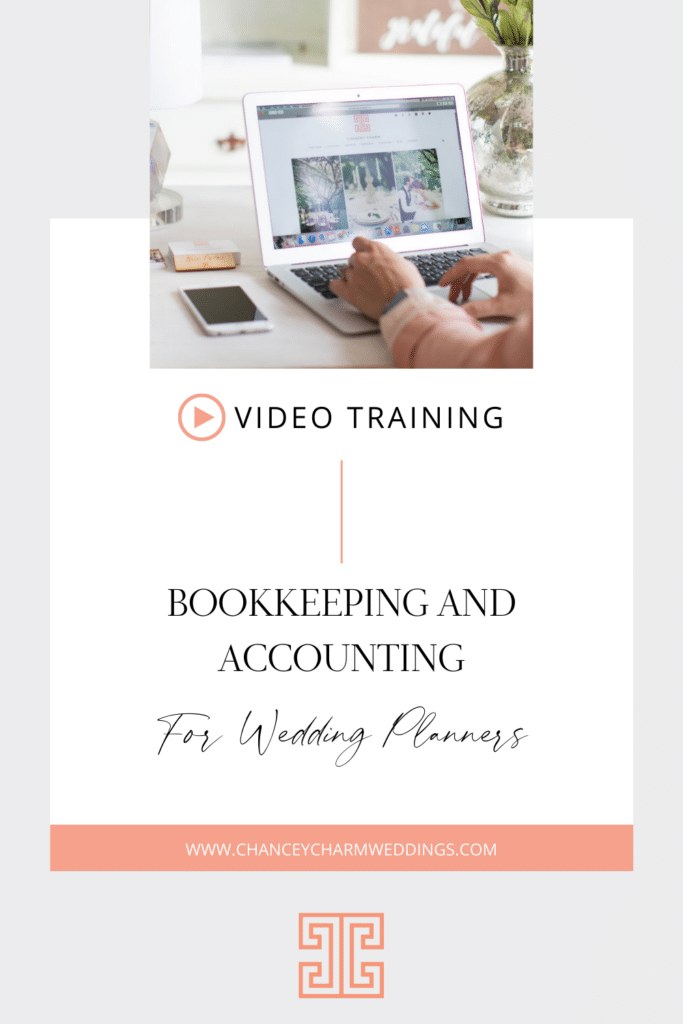 New video training with Tiffany from Bastian Accounting. She is giving her best advice on bookkeeping and accounting for wedding planners