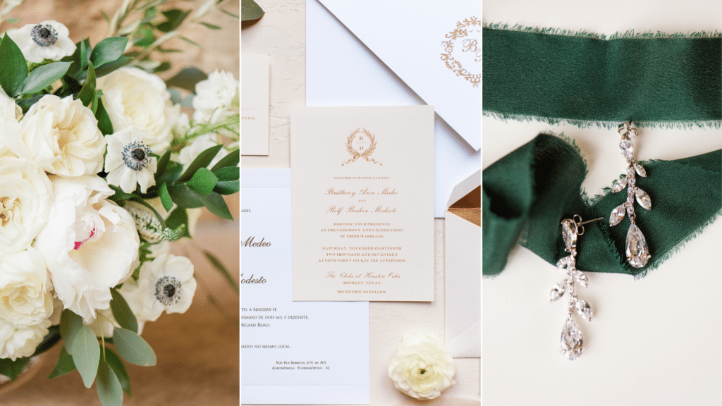 Invitation Suite for The Clubs at Houston Oaks Wedding