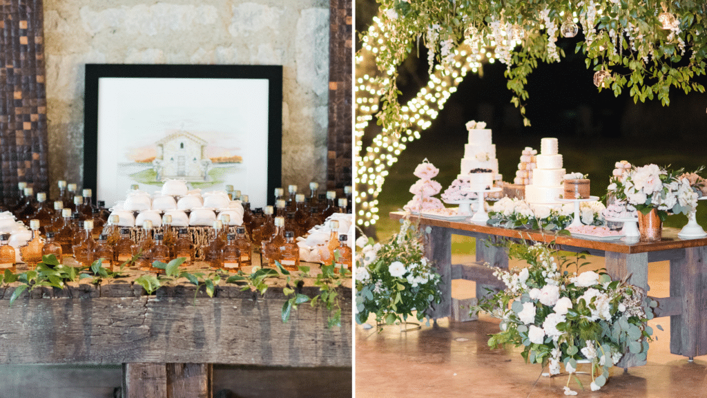 Desert table at The Clubs at Houston Oaks Wedding