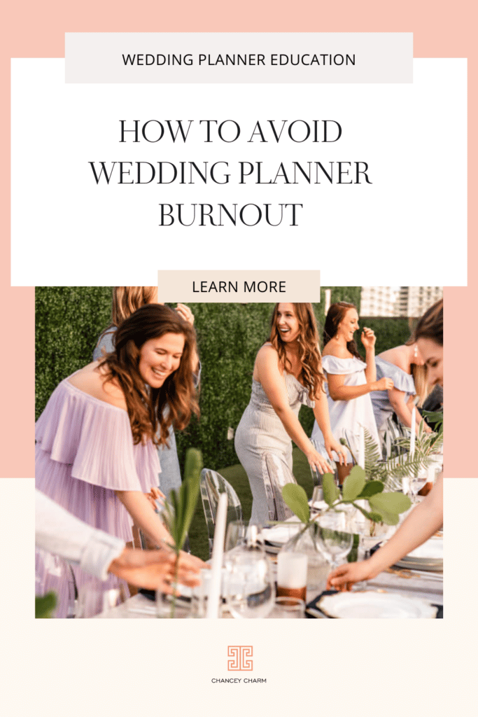 Wedding Planner Burnout is real - here's how to escape it!