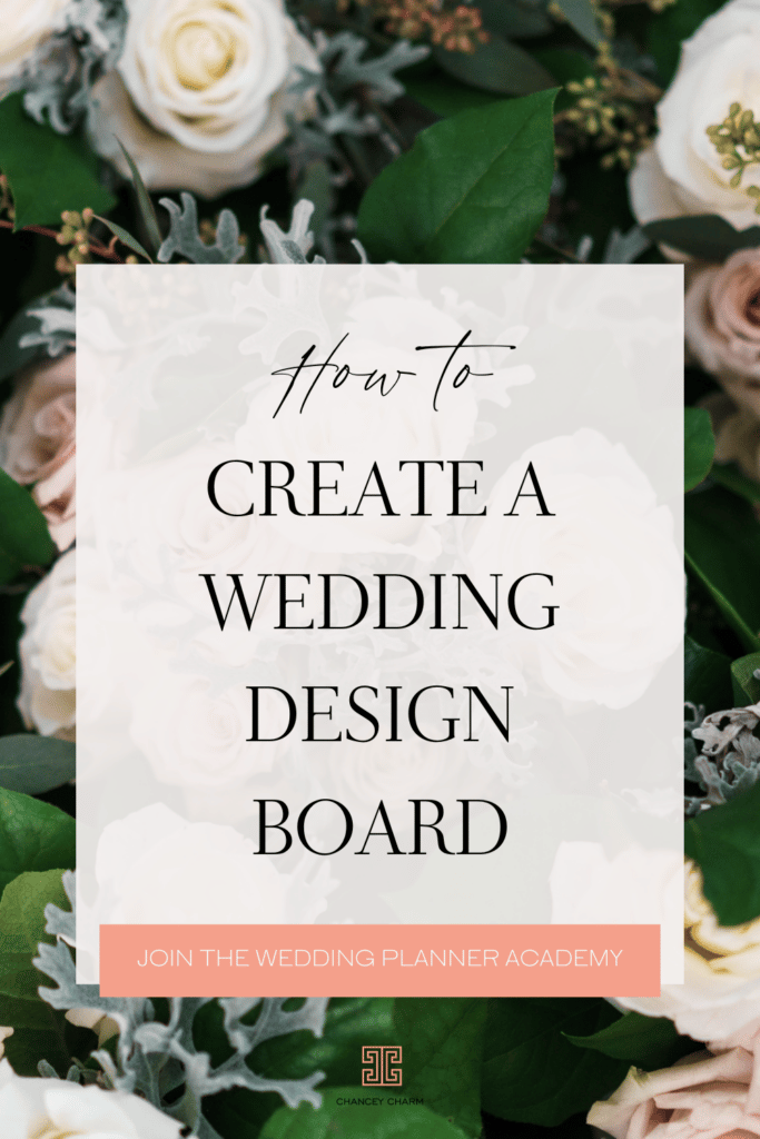 How to create a design board | Wedding planner education