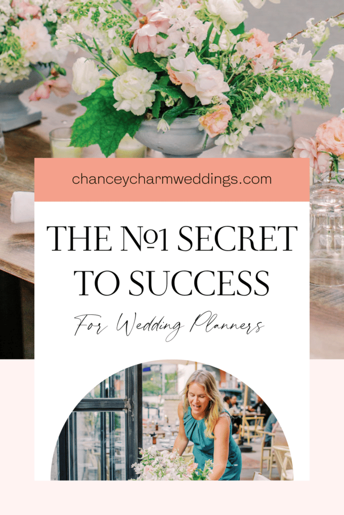 The number one secret to success as a wedding planner
