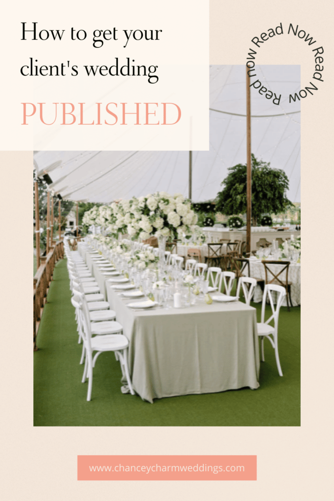 How to get your client's wedding published