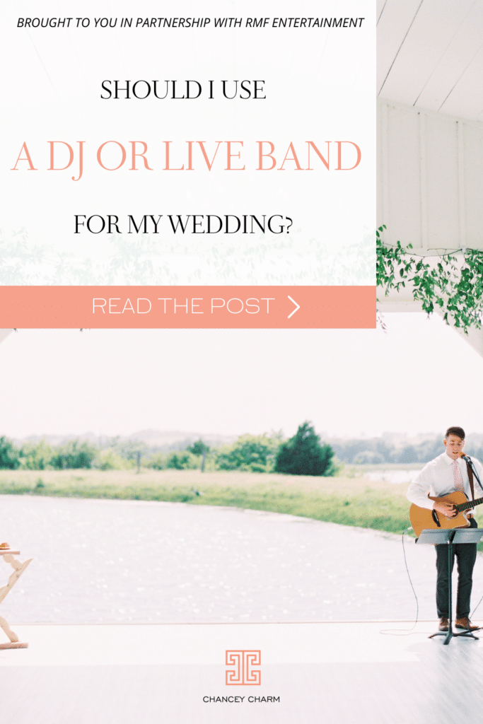 Should you use a DJ or live band for your wedding? Find out in this post!