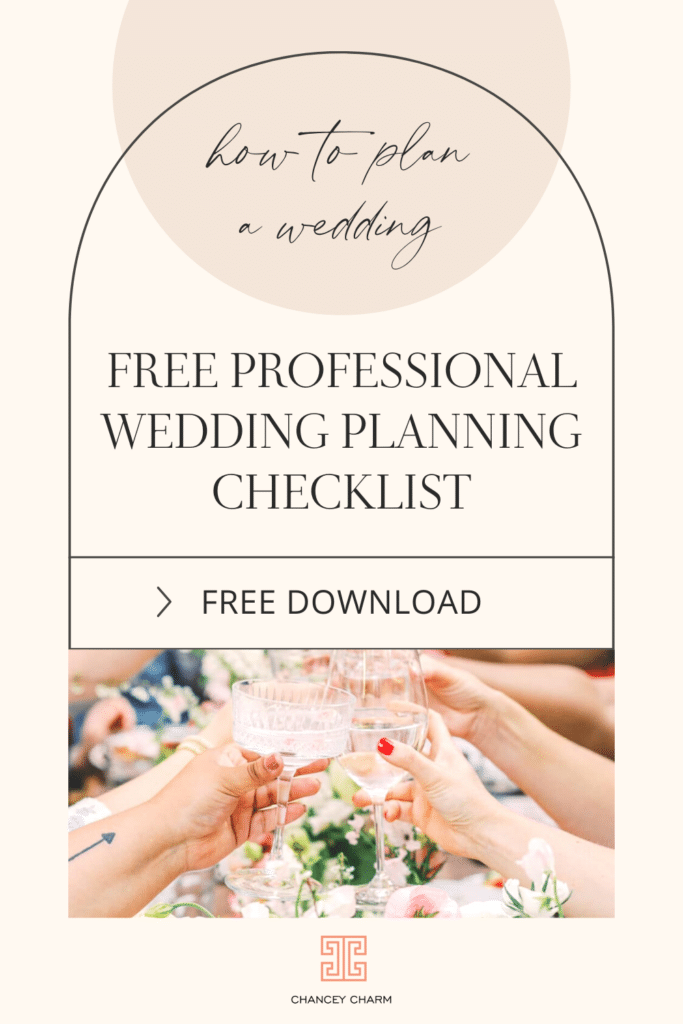 Snag your free wedding planning checklist + timeline so you can start planning the wedding of your dreams.