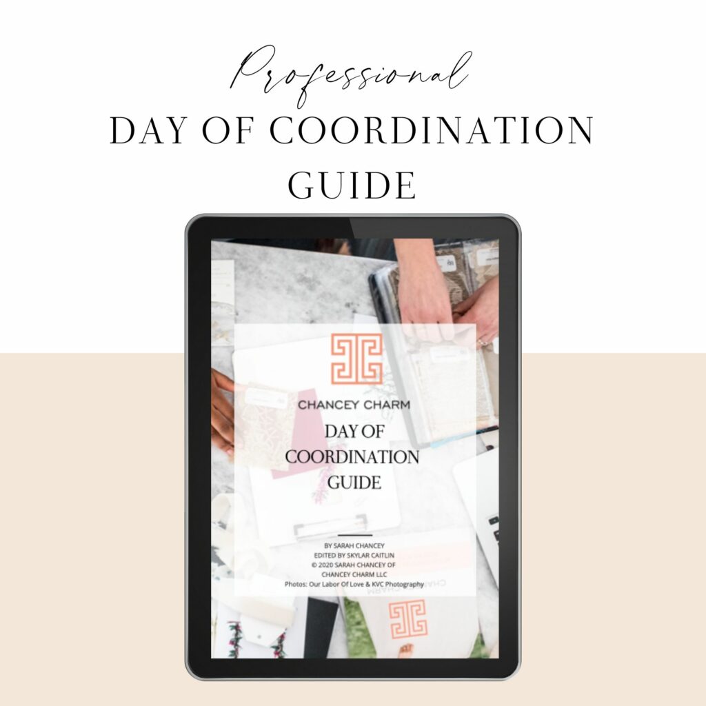 Day of coordination guide