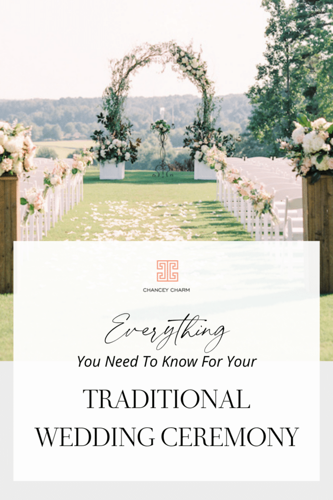 With this wedding ceremony template you will have everything you need for a traditional wedding ceremony including a simple order of service + 2 options for traditional wedding vows.