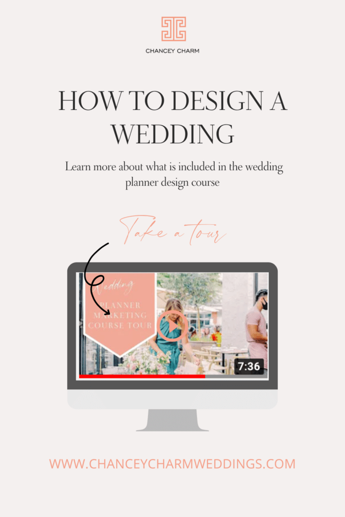 Learn how to design a wedding and get the inside scoop on the wedding design course.
