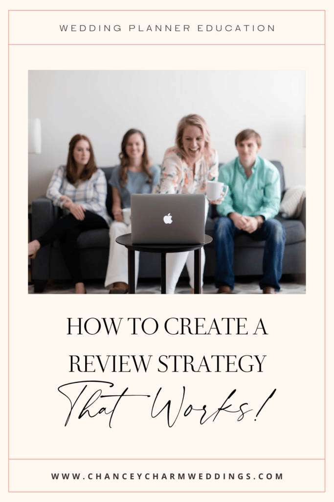 How to create a review strategy that works for your wedding planner business