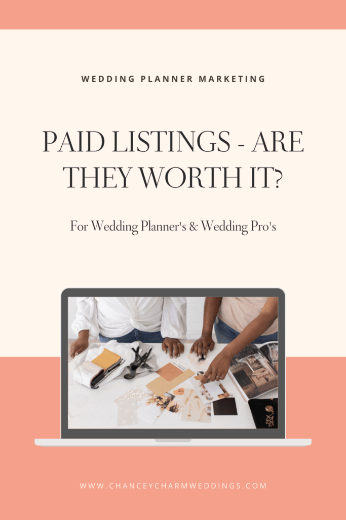 Are paid listings worth it for wedding planners?