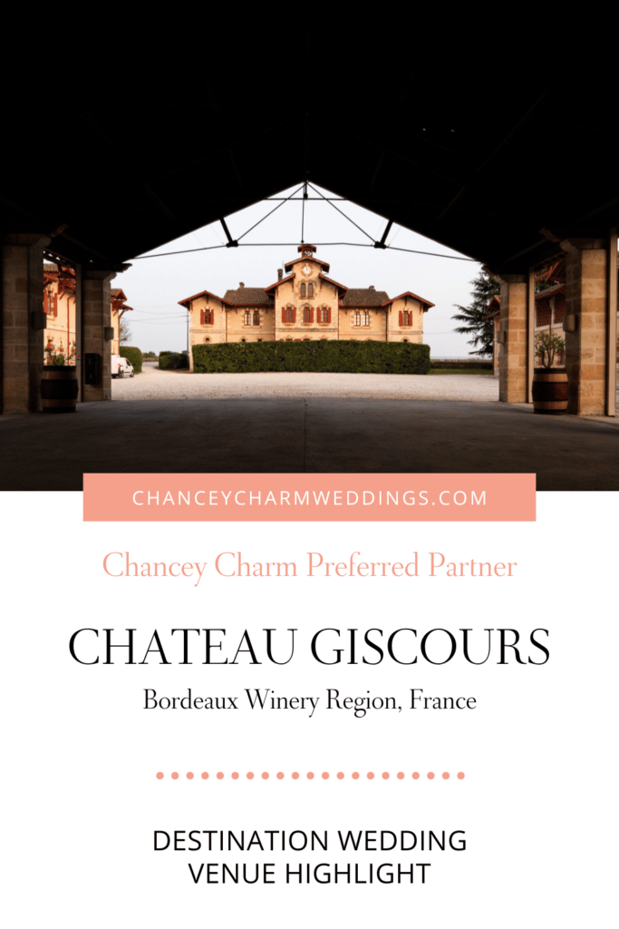 Destination wedding venue highlight - Chateau Giscours