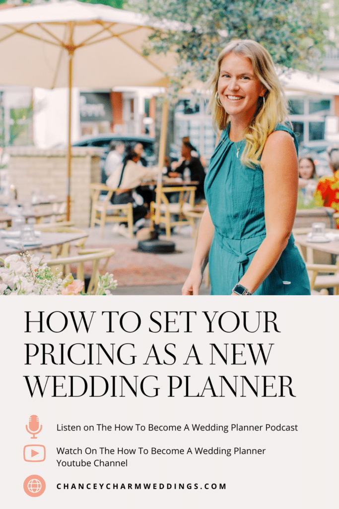 How to set your pricing as a new wedding planner
